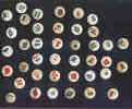 Cigarette pins with flags of the world
