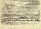 the French Countryside with explosions in the background